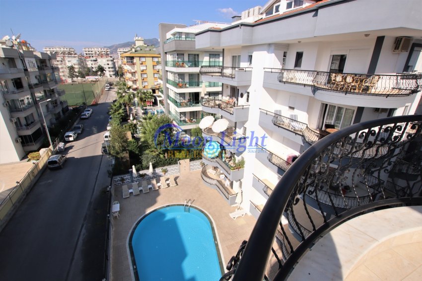 UYGUN BEGONVİLLE 3+1 DUPLEX APARTMENT FOR SALE 150 MT DISTANCE TO THE BEACH, SUITABLE FOR RESIDENCE IN CENTRAL LOCATION